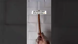 EASY way to dip pretzel rods #shorts #chocolatecoveredpretzels