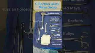 www.SurgicalTechReview.com Surgical Tech C-Section Mayo Stand Quick Setup Guide