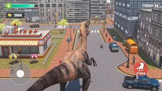 Angry Dinosaur City Attack: Wild Animal Games Android Gameplay