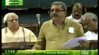 AITC MP Kalyan Banerjee at LS against Union Budget 2013-14
