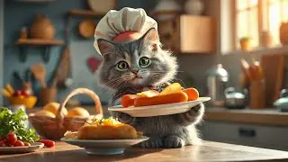 Whisker the kind chef 🐾  #CookingWithCats #CatChef #ai #cat #poem