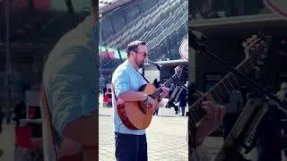 Amazing Street Singer Performs Heartfelt Song with Acoustic Guitar #london #shortvideo #StreetSinger