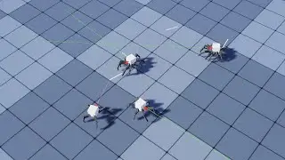 Procedural animated Spider Bots