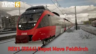REX1 (5566) Depot Move Feldkirch - S-Bahn Vorarlberg - 4024 - Train Sim World 6