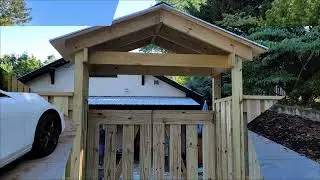fence with pergola.
