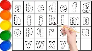 Phonics Song, Drawing, Painting & Coloring ABCD A to Z & Numbers 1 to 10 Easy for Kids // KS ART