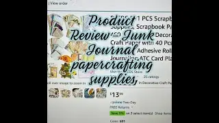 Product Review - Junk Journal, scrapbooking and card making supplies available on Amazon