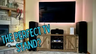 Walker Edison Georgetown Modern Farmhouse Double Barn Door TV Stand Review | Fits up to a 65