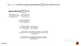 complex numbers problems on  locus loci in English