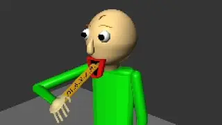 Балди ест свою линейку (ПОШЁЛ НЕ ТАК) - анимация Baldi's Basics
