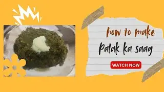 Palak Saag Recipe | Easy recipe ✨😍