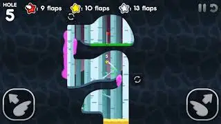 Flappy Golf 2 SPIN LAND HOLE 1-9 Superstar Walkthrough