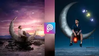 PicsArt Moon Editing Fantasy photo editing PicsArt Moon photo editing tutorial PicsArt Moonlight