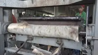 5ft rotary chuck log debarking and peeling for core veneer spindle peeling machine in indonesia