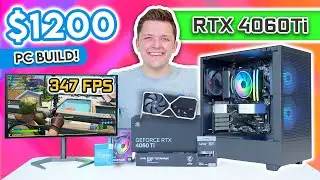 $1200 RTX 4060Ti Gaming PC Build! 😄 [Testing Nvidia&rsquo;s Latest GPU in 15+ Titles!]