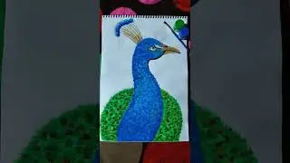 peacock drawing of youtube #shorts #ytshorts #moniya drawing Artist