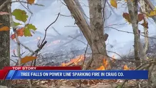 70-acre wildfire in Craig County