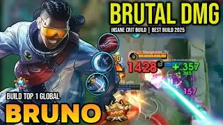 BRUNO BEST BUILD 2025 | BUILD TOP 1 GLOBAL BRUNO GAMEPLAY | MOBILE LEGENDS✓