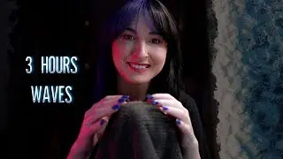 3 HOURS OF WAVE TOWEL SOUNDS ASMR   NO TALKING