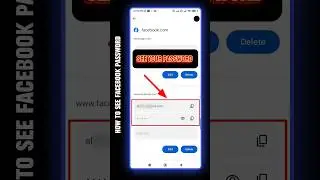 How to see facebook password | How to find facebook password