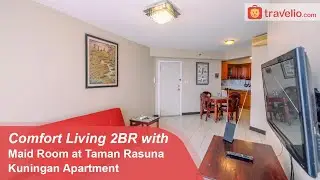 Room Tour Comfort Living 2BR with Maid Room at Taman Rasuna Kuningan Apartment