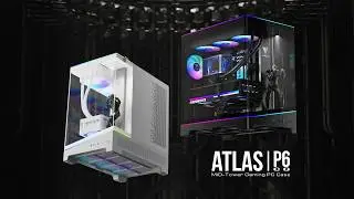 GAMDIAS ATLAS P6 CG Mid-Tower Case | GAMING ART IN MOTION