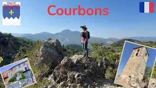 Le joli village perch&eacute; de Courbons, sur les hauteurs de Dignes, Alpes de Haute-Provence, France
