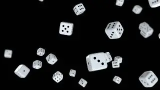 Dice falling Free download overlay black screen Casino background