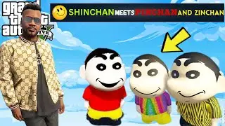 GTA 5 Shinchan And Franklin meets Pinchan And Zinchan (GTA5MODS)