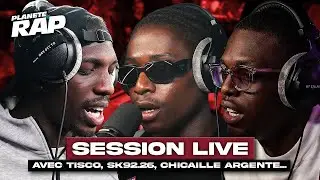 SESSION LIVE avec Tisco, SK92.2G, Chicaille Argenté, Bilouki, Yoro, Wixo & La2s ! #PlanèteRap