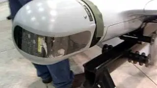 Aeronatics Orbiter mini UAV for day and night remote observation at Israel Space Tech 2009.