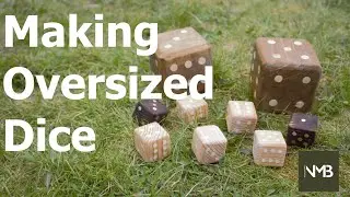 Scrapwood project: Making oversized dice from scrap wood (easy beginner wood project)