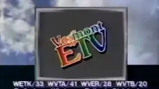 Vermont ETV station identification from the late 1980s or early 1990s