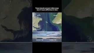 &ldquo;Where geography meets time travel: 4.5 km of water, 21 hours of time.😮&rdquo; #trending #knowledge
