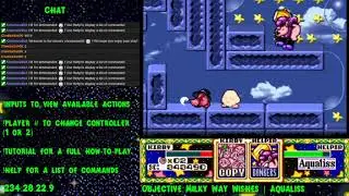 Twitch Plays Kirby Super Star Playthrough Part 67 - Aqualiss (Pt 12), and Milky Way Wishes | Floria!