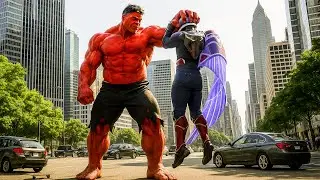 When Red Hulk Confronts Captain America &ndash; The City Turns Into a Warzone!