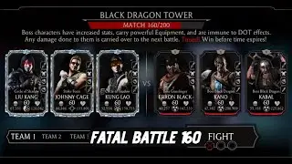 Mortal Kombat (MK) Mobile Fatal Black Dragon Tower (BDT) Boss Battle 160