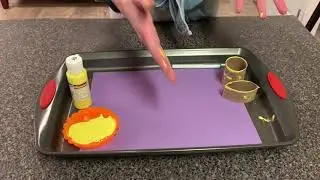 Bunny Stamping, Easter Art Project
