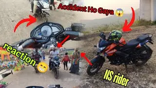 Accident Ho Gaya 😱 pulsar Ns 125 ka @aalyanvlogs1299 