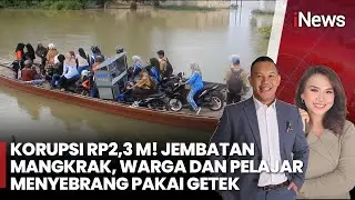 Jembatan Mangkrak Gegara Korupsi Rp2,3 M! Warga dan Pelajar Gunakan Getek untuk Menyebrang