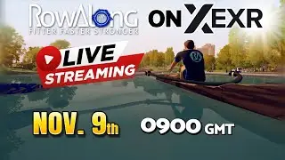 🔴 LIVE Group Row: 9th November  09:00  -  30 Minutes All Levels -  Any Rowing Machine