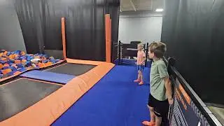 Jackson Jon Larson, jumping with Teddy and Stanley, 8-28-24