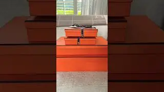 Herm&egrave;s visit | fine jewelry try on | RTW unboxings 😝 #shorts #luxuryunboxing #hermes