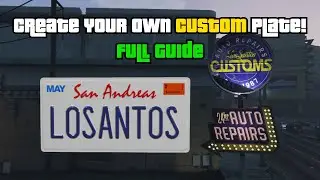 *NEW* HOW TO CREATE CUSTOM LICENSE PLATES IN GTA V ONLINE (GUIDE)