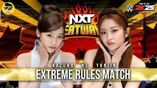 Kazuha vs Yunjin - LE SSERAFIM FIGHT - Extreme Rules Match - WWE KPOP #pae8tube