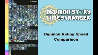 Digimon Riding Speed Comparison (Digimon Story: Time Stranger)