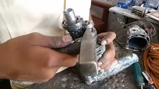 Mechanical parts fitting of moving drill machine