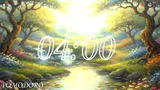 4 Minute Timer with Music - Study - Work - Deep Focus - Countdown Timer