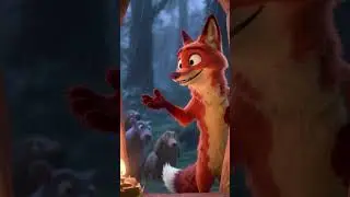 Fox Who Shared His Den ❤️ | Kindness & Friendship Short Story for Kids 🌈 | FluffyFable Toons