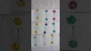 &ldquo;Fish Scale Jewellery Making &ndash; Colorful Flower Earrings | PUSPITA Handicraft Products&rdquo;